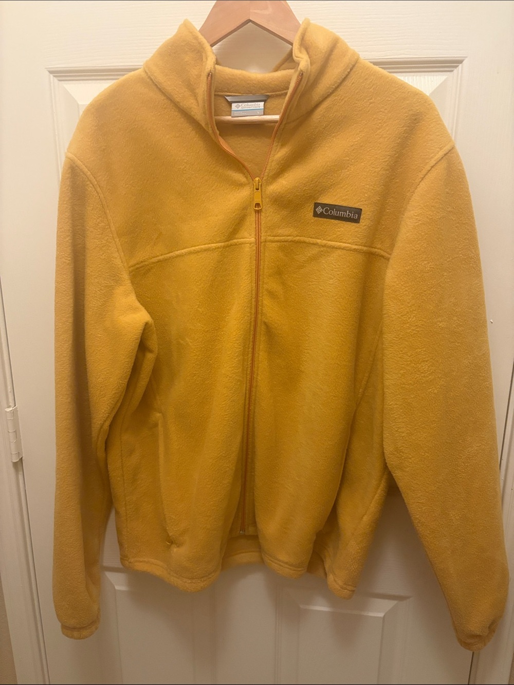 Columbia Men's Yellow Full-Zip Fleece Jacket A129
